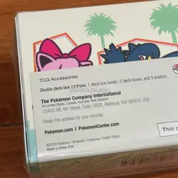 Pokemon World Championships 2025 Anaheim Meowth Chespin Car Double Deck Box - Image 4