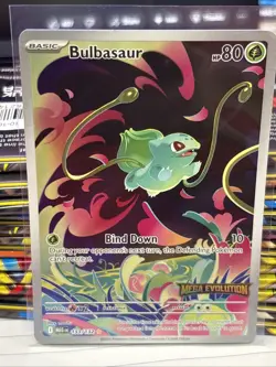 Pokemon Mega Evolution Bulbasaur 133/132 Stamped Promo Illustration SEALED 4 - Image 1
