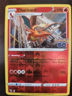 Pokemon TCG - Charizard Pokemon Go 010/078 Reverse Holo Stamped - NM - Image 1