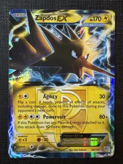 Pokemon TCG Team Plasma Zapdos EX Plasma Storm 48/135 Holo Ultra Rare MP - Image 1