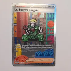 Pokemon Mega Evolutions #185/132 Lt. Surge's Bargain M/NM - Image 1