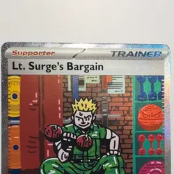 Pokemon Mega Evolutions #185/132 Lt. Surge's Bargain M/NM - Image 3