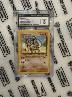 Pokemon 2001 Promo Black Star Pokemon League #37 Hitmontop CGC 8 Mint - Image 1