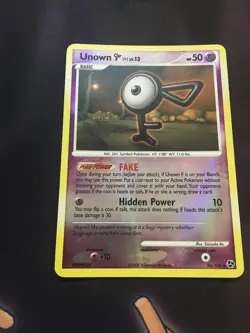 Pokemon - Unown - 56/106 Great Encounters - 2008 Reverse Holo - MP - Image 5