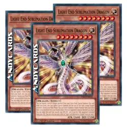 3x LIGHT END SUBLIMATION DRAGON • Comune • INFO EN010 • 1Ed • Yugioh! ANDYCARDS - Image 1