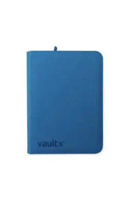 VaultX Premium Exo-TecR Zip Binder - 9 Pocket Holds 360 Trading Card - BLUE - Image 1