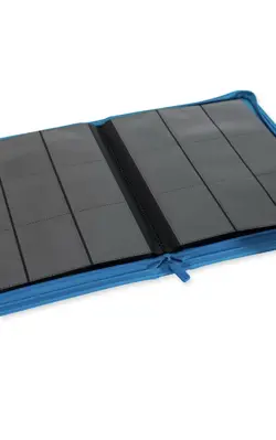 VaultX Premium Exo-TecR Zip Binder - 9 Pocket Holds 360 Trading Card - BLUE - Image 3