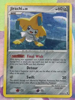 Jirachi - 7/111 - Pokemon Rising Rivals Holo Card - Mid Era Vintage - LP - Image 1