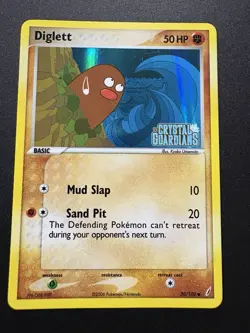 Pokemon Diglett EX Crystal Guardians Reverse Holo Card 50/100 - Image 1