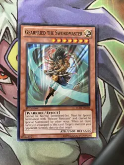 LCJW-EN040 Gearfried The Swordmaster Common 1st Edition NM Yugioh Card - Image 1