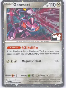 Genesect Uncommon Prize Pack Series Cards 040/064 NM - Image 1