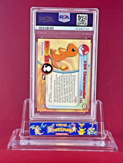 1999 Pokemon T.V. Topps CHARMANDER #4 Card PSA 9 - Image 2