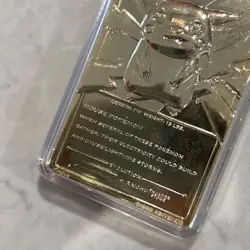 Pokemon Special Edition Pikachu (Burger King 1999) 23 karat Gold-Plated Card #25 - Image 5