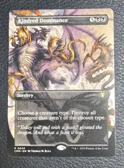 Kindred Dominance (Borderless) Commander Masters Regular MTG NM Magic Card - Image 1