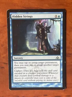 Hidden Strings MTG Magic the Gathering Card HP Heavily Played DGM - Image 1