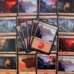 25 Mountains MTG Basic Land Pack Near Mint DECKBUILDING Magic: The Gathering - Image 1
