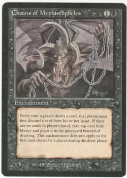 Legends MTG Chains of Mephistopheles Magic Rare Mint Never Played - Image 1
