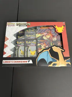 Pokemon TCG Celebrations Collection Lance’s Charizard V Box BRAND NEW SEALED - Image 1