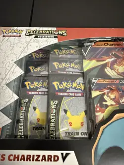 Pokemon TCG Celebrations Collection Lance’s Charizard V Box BRAND NEW SEALED - Image 2