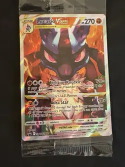 Pokemon TCG Lucario VSTAR SWSH291 Crown Zenith Promo Factory Sealed - Image 1