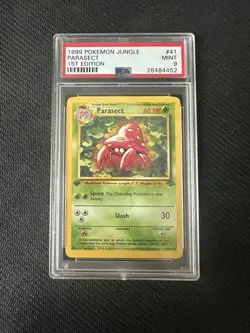 1999 Pokemon Jungle Parasect 1st Edition PSA 9 - Image 1