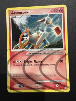 Pokemon Arceus AR3 Holo Rare Platinum TCG 2009 - Image 1