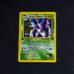 Vintage Pokemon TCG Gym Challenge - Giovanni's Nidoking 1st Ed. Holo Rare - NM - Image 1