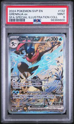 2024 POKEMON SVP SPECIAL ILLUSTRATION COLLECTION PROMO #132 GRENINJA EX PSA 9 - Image 1