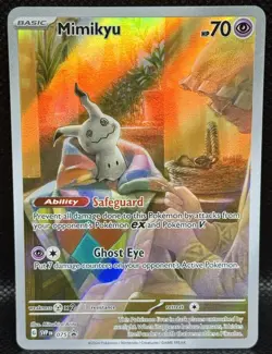 Pokemon TCG - Mimikyu SVP 075 Scarlet & Violet Black Star Promo Paldean Fates NM - Image 1