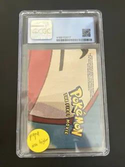 Pokemon Topps Blue Label 1999 Movie Sticker Puzzle Sheet Lapras Snorlax CGC 8.5 - Image 2