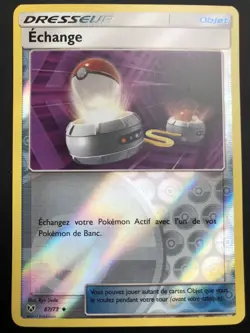 Carte Pokemon ECHANGE 67/73 Reverse Soleil et Lune 3,5 SL3.5 FR NEUF - Image 1