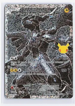 Zekrom Celebrations Classic Collection Holo Ultra Rare Pokemon TCG 114/114 NM - Image 1