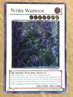 yugioh Nitro Warrior TDGS-EN039 Ultimate Rare near mint - Image 1
