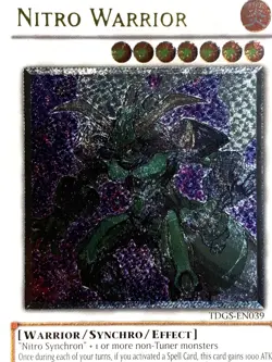 yugioh Nitro Warrior TDGS-EN039 Ultimate Rare near mint - Image 2
