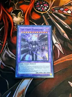 YUGIOH TCG THE FIRST DARKLORD ROTD-EN040 SUPER 1ST EDITION NM - Image 1