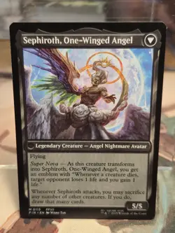 M 0115 Sephiroth, Fabled SOLDIER NM MTG Card Final Fantasy Rare Black FFVII - Image 4