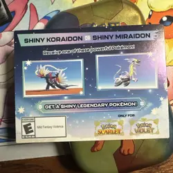 SHINY MIRAIDON/KORAIDON CODE CARD UNSCRATCHED For Pokemon Go / GameStop ! - Image 1