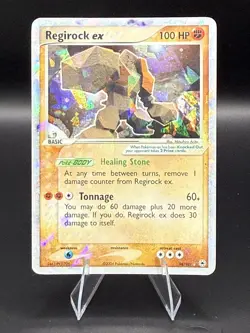 Regirock 98/101 EX Hidden Legends Shattered Ice Pokemon Card - Image 1