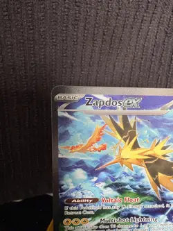Pokemon TCG Zapdos EX 151 Special Illustration Rare Card 202/165 Pack Fresh - Image 5