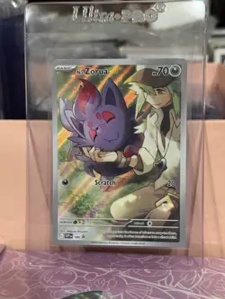 Pokemon TCG N's Zorua 189 Scarlet & Violet Promo Holo Card Journey Together - Image 1