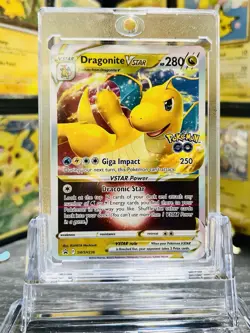 Dragonite VStar SWSH 236 Promo Rare Holo Pokemon Card Near Mint Condition - Image 1
