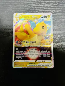 Dragonite VStar SWSH 236 Promo Rare Holo Pokemon Card Near Mint Condition - Image 2