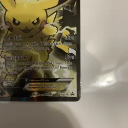 Pokemon Pikachu EX XY124 Full Art Holo Black Star Promo Card 2016 - Image 5