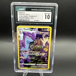 CGC 10 Toxtricity GG09/GG70 Galarian Gallery Crown Zenith Pokemon Card - Image 1