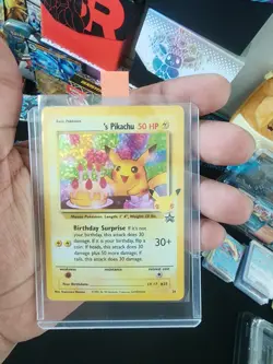 Pokemon Pikachu Birthday #24 Holo Card Black Star Promo, NM-Mint Condition - Image 1