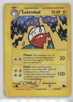 Electrode German Pokemon e-Card Series Skyridge #36 2003 - Image 1