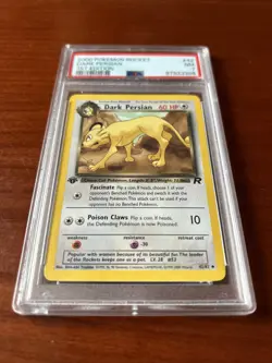 Pokemon TCG PSA 7 2000 1st Edition Team Rocket Dark Persian Vintage WOTC Card - Image 3