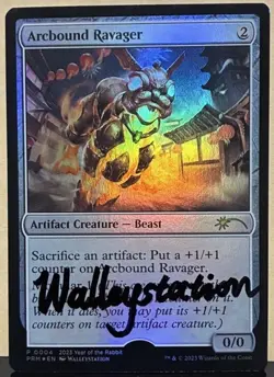 MTG Artist Proof Arcbound Ravager Foil / WALLEYSTATION AP - Image 2