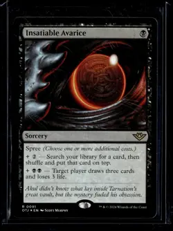 Insatiable Avaerice - 91 - Foil - OTJ - NM - MTG Magic the Gathering - Image 1