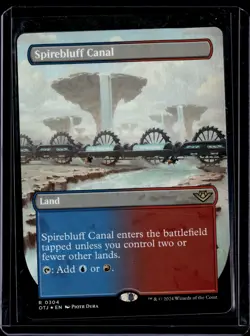 Spirebluff Canal - 304 - Foil - OTJ - NM - MTG Magic the Gathering - Image 1